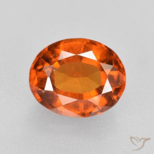 1.77ct Natural Laranja Profundo granada hessonita, oval, VS-SI