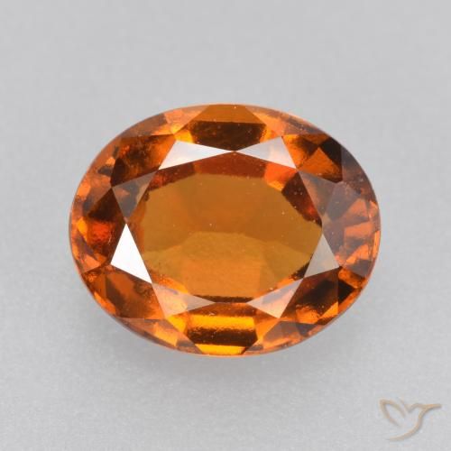 1.92ct Natural Laranja Profundo granada hessonita, oval, VVS-VS