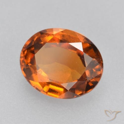 granada hessonita Laranja Profundo Natural 1.92ct, oval, VVS-VS