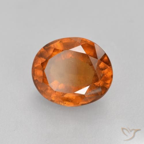 granada hessonita Laranja Médio Natural 1.64ct, oval, SI