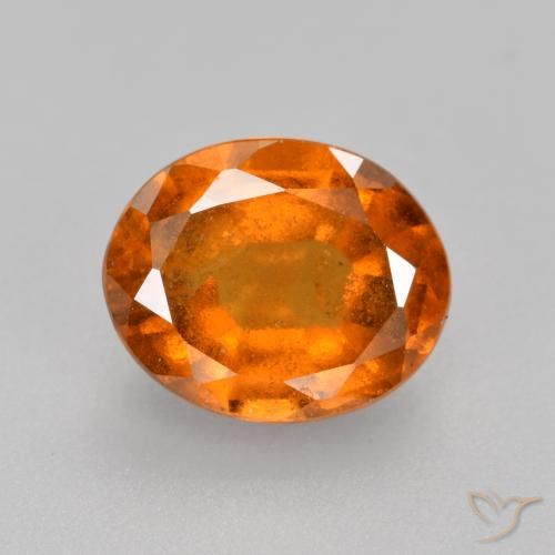 2.06ct Natural Laranja Profundo granada hessonita, oval, SI
