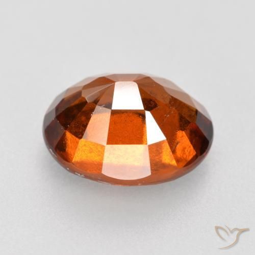 granada hessonita âmbar laranja Natural 2.78ct, oval, VS-SI