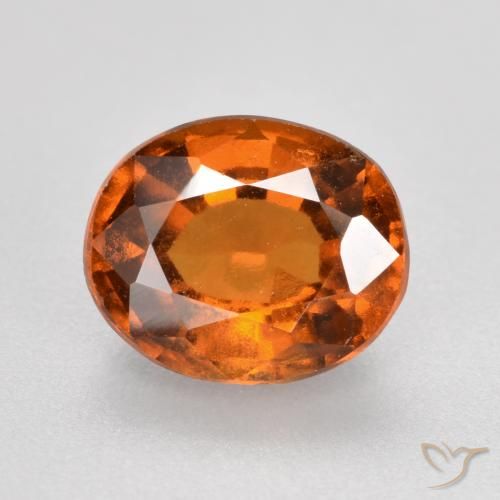 1.81ct Natural Laranja médio-escuro granada hessonita, oval, VS-SI