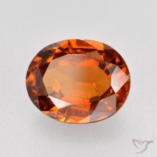 granada hessonita Laranja Profundo Natural 1.62ct, oval, VS-SI