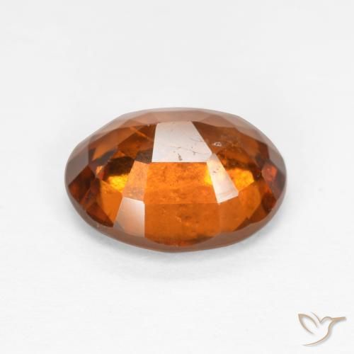 granada hessonita âmbar laranja Natural 2.03ct, oval, SI