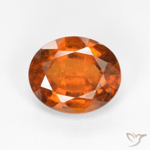 2.30ct Natural Laranja Profundo granada hessonita, oval, SI