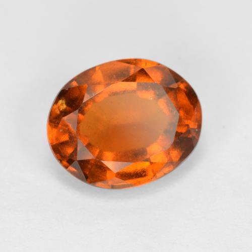 Granada hessonita laranja natural 2,20ct, corte oval, VS-SI