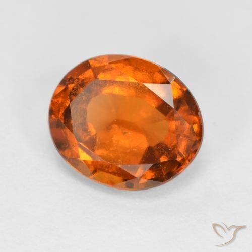 granada hessonita Laranja Profundo Natural 2.12ct, oval, SI