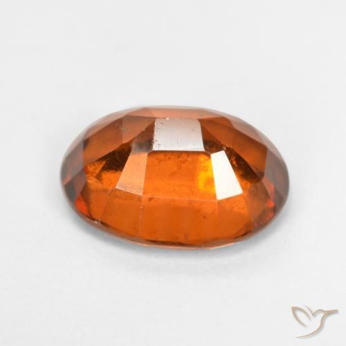 granada hessonita Laranja Profundo Natural 1.93ct, oval, VS