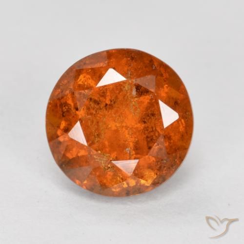 1.71ct Natural Laranja Médio granada hessonita, Redondo, SI