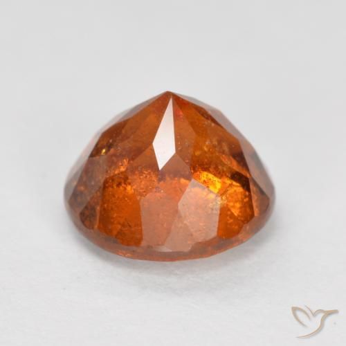 granada hessonita Laranja Médio Natural 1.71ct, Redondo, SI