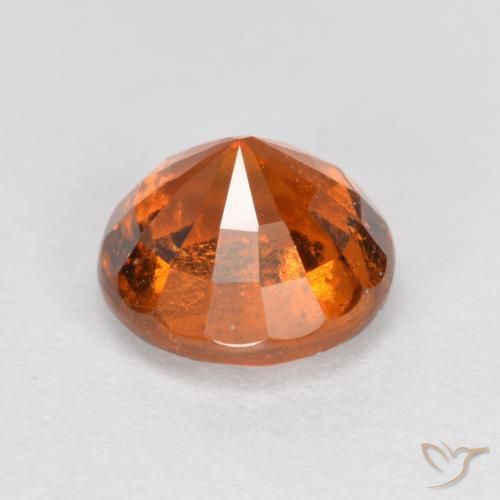 granada hessonita Laranja Profundo Natural 1.57ct, Redondo, SI