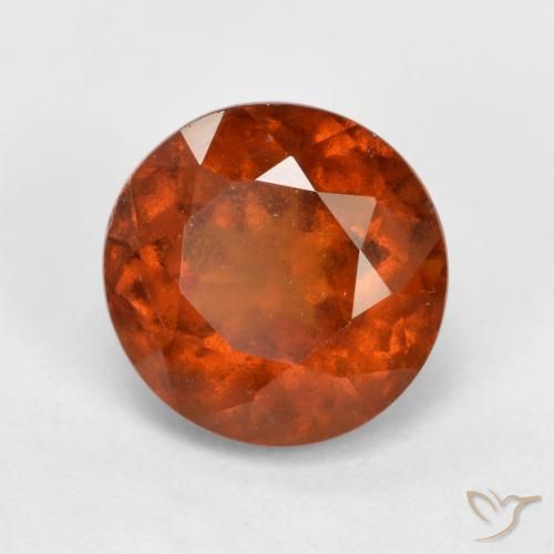 granada hessonita fogo laranja Natural 1.90ct, Redondo, VS-SI