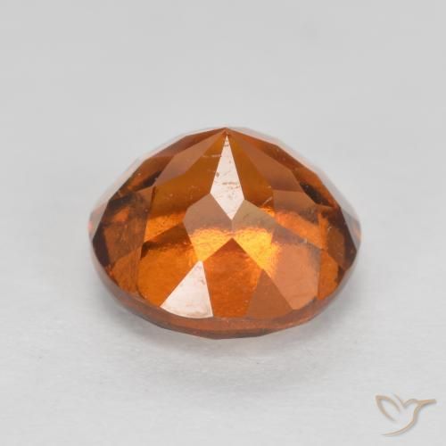 granada hessonita Laranja médio-escuro Natural 1.70ct, Redondo, VS