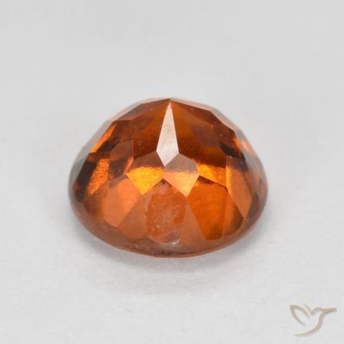granada hessonita âmbar laranja Natural 1.52ct, Redondo, VS