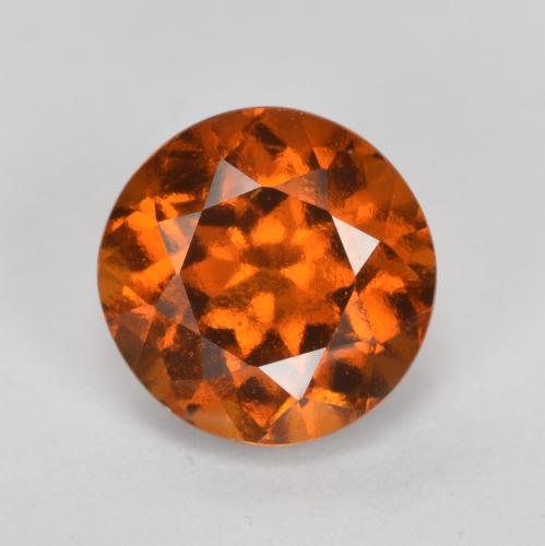 Granada Hessonita Laranja Médio Natural 1.71ct, Corte Redondo, VS