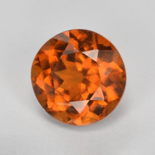 Granada Hessonita Laranja Médio Natural 1.71ct, Corte Redondo, VS