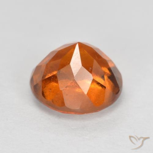 granada hessonita Laranja Profundo Natural 1.69ct, Redondo, SI