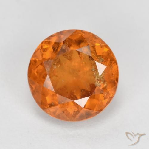 1.79ct Natural Laranja Médio granada hessonita, Redondo, SI