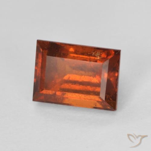 granada hessonita Medium Dark-Orange Natural 2.13ct, baguete, VS-SI