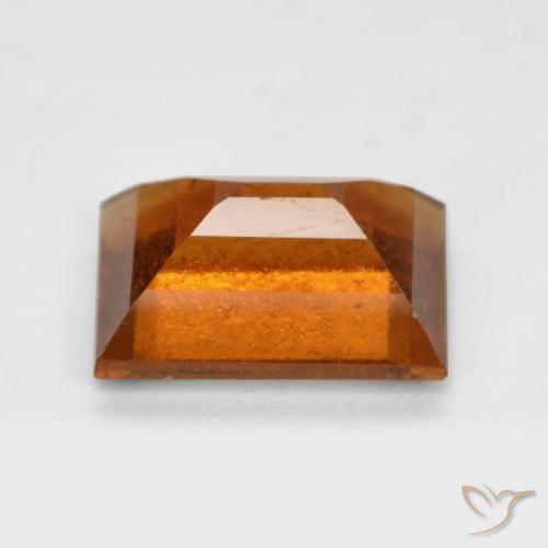 granada hessonita Laranja Profundo Natural 1.89ct, baguete, VS-SI