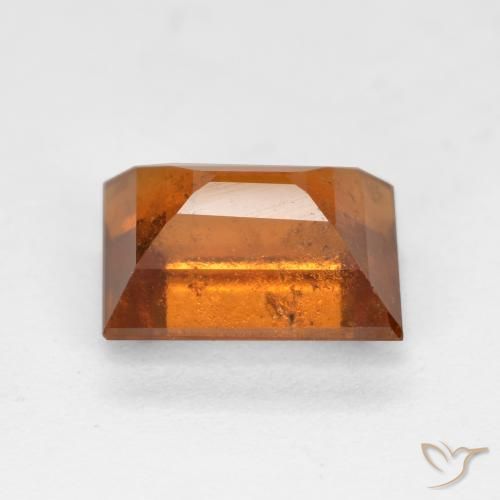 granada hessonita Laranja Profundo Natural 2.44ct, baguete, VS-SI