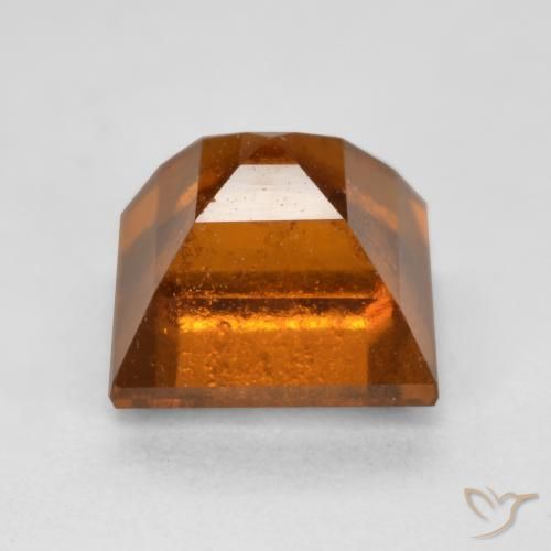 granada hessonita Laranja Profundo Natural 1.59ct, Quadrado, VS-SI