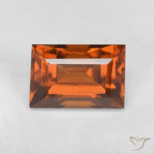 1.09ct Natural Laranja Profundo granada hessonita, baguete, VS