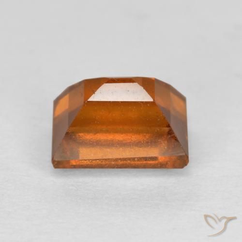 granada hessonita Laranja Médio Natural 1.01ct, baguete, VS