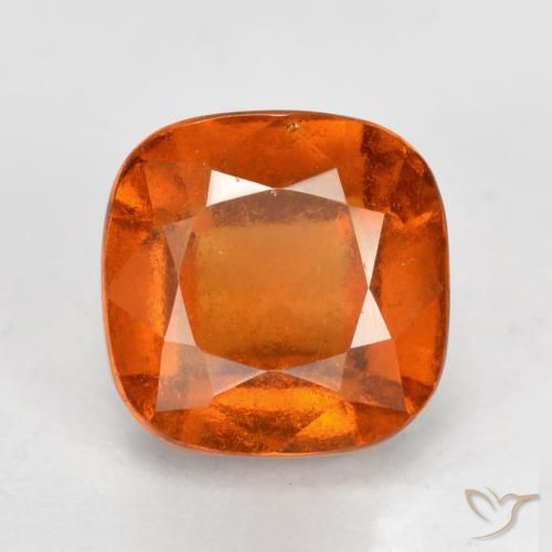 2.03ct Natural fogo laranja granada hessonita, Almofada, VS-SI