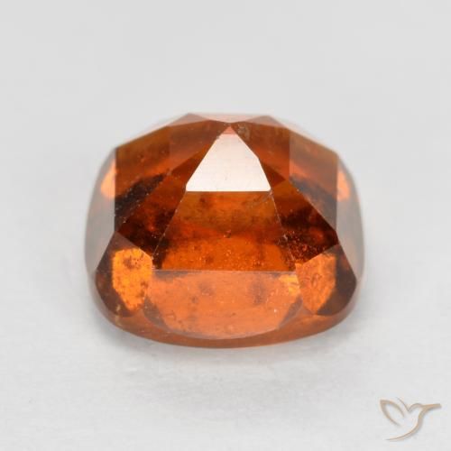 granada hessonita laranja avermelhado Natural 2.05ct, Almofada, VS-SI
