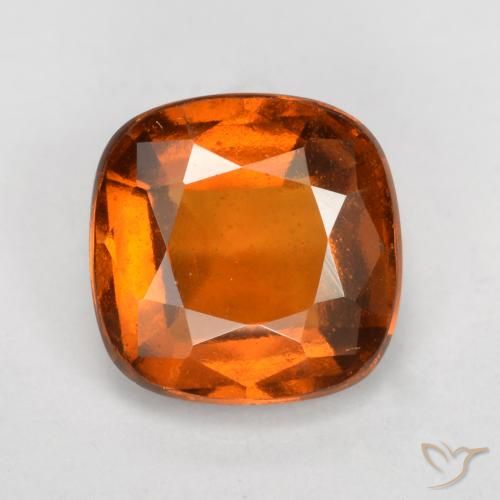 1.67ct Natural Laranja Médio granada hessonita, Almofada, VS