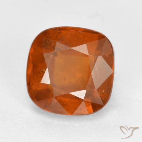 granada hessonita fogo laranja Natural 2.12ct, Almofada, VS-SI