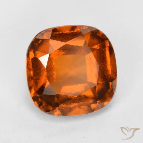 granada hessonita âmbar laranja Natural 1.98ct, Almofada, VS