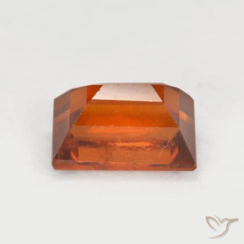 granada hessonita Laranja escuro Natural 1.10ct, baguete, VS