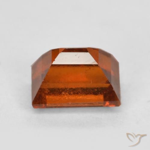granada hessonita âmbar laranja Natural 1.02ct, baguete, VS