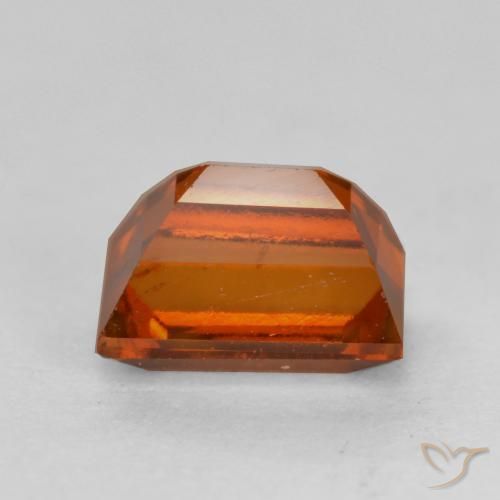 granada hessonita Laranja Profundo Natural 1.05ct, baguete, VS