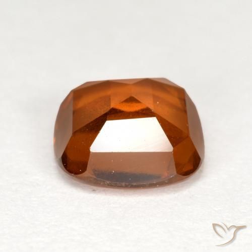 granada hessonita Laranja Profundo Natural 1.78ct, Almofada, VS