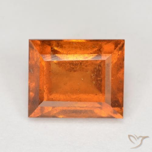 2.15ct Natural Laranja Médio granada hessonita, baguete, VS-SI
