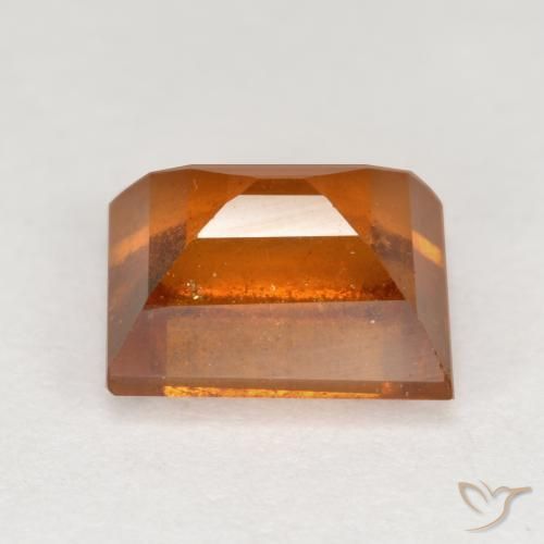 granada hessonita Laranja Médio Natural 2.15ct, baguete, VS-SI
