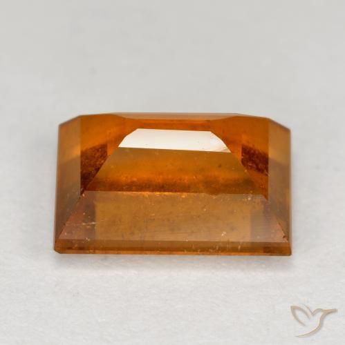 granada hessonita Laranja Médio Natural 2.11ct, baguete, VS-SI