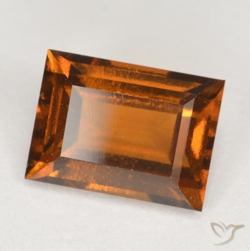 Granada Hessonita Laranja Médio Natural 2.23ct, baguete, VVS-VS