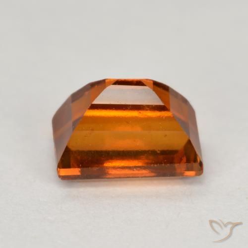 granada hessonita Laranja médio-escuro Natural 1.14ct, baguete, VS
