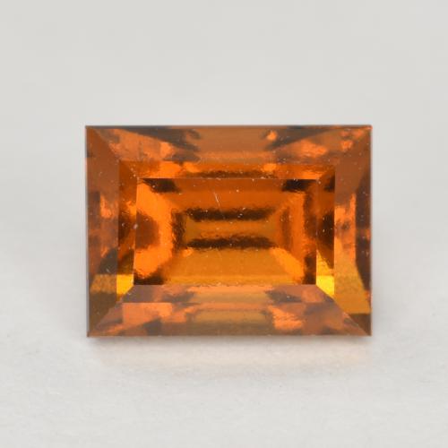 Granada Hessonita Laranja médio-escuro Natural 1.20ct, baguete, VS