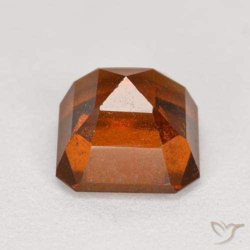 granada hessonita âmbar laranja Natural 1.59ct, Corte Octógono / Esmeralda, VS-SI