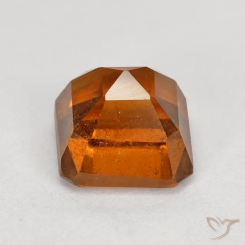 granada hessonita Laranja médio-escuro Natural 1.69ct, Corte Octógono / Esmeralda, VS-SI