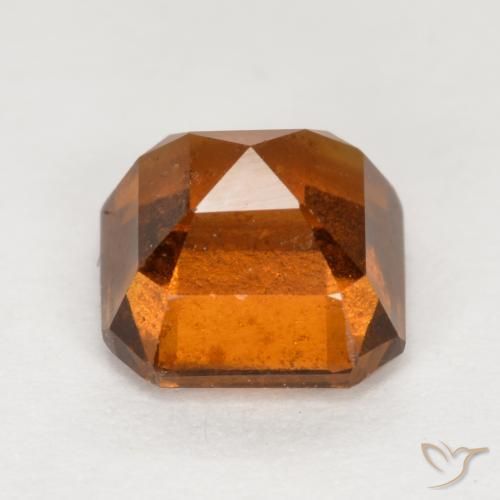granada hessonita Laranja médio-escuro Natural 1.58ct, Corte Octógono / Esmeralda, VS-SI