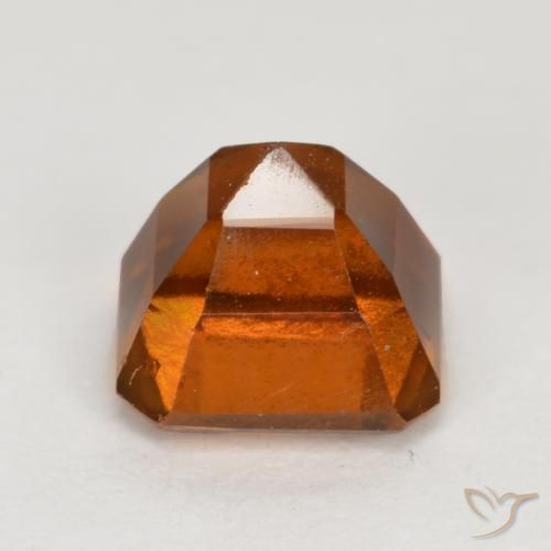 granada hessonita Laranja médio-escuro Natural 1.51ct, Corte Octógono / Esmeralda, VS