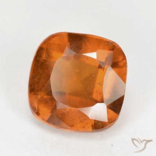 granada hessonita Laranja Profundo Natural 2.36ct, Almofada, VS-SI