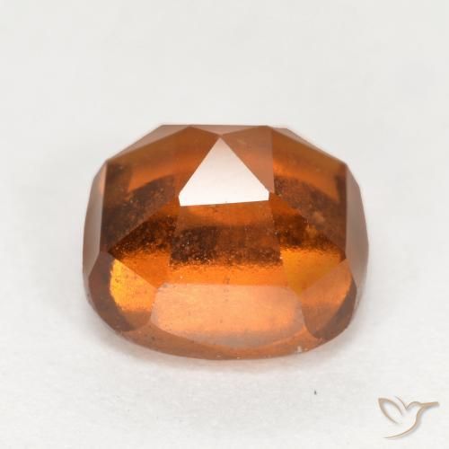 granada hessonita Laranja Profundo Natural 2.36ct, Almofada, VS-SI